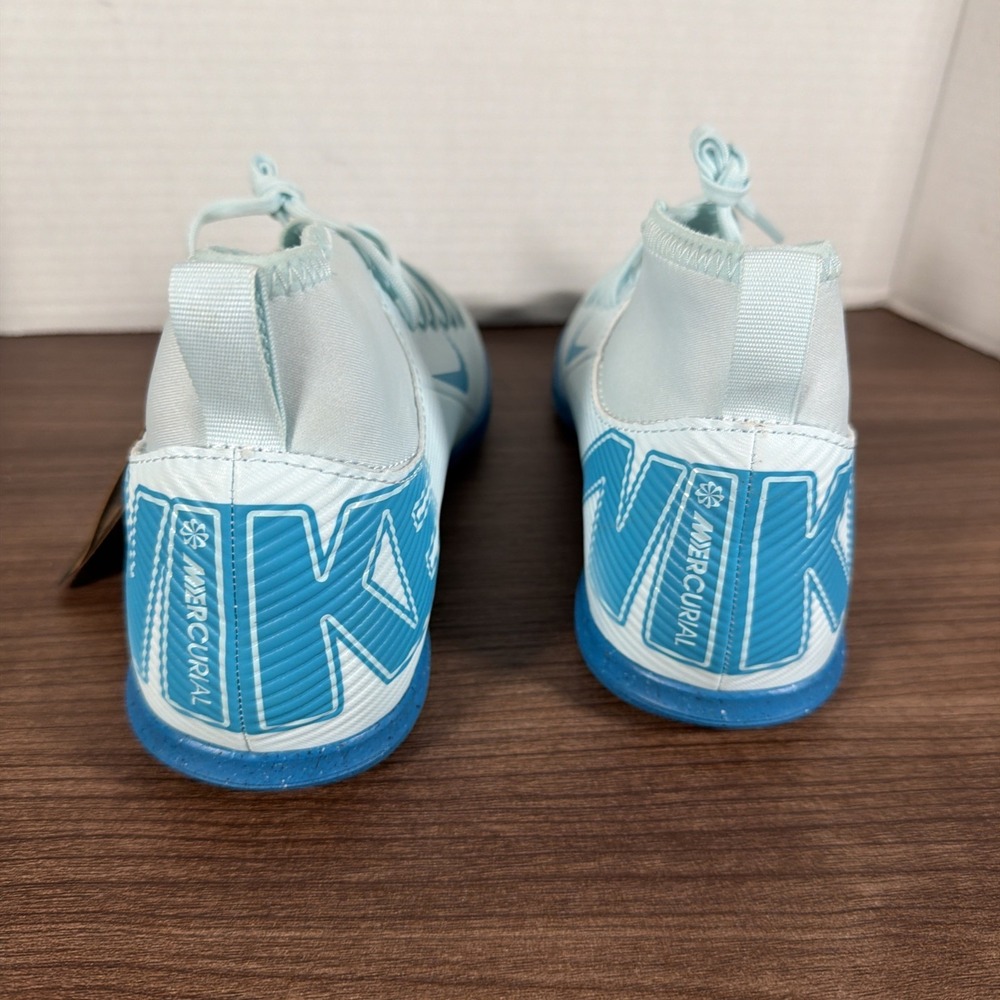 Nike Zoom Mercurial Vapor  Pro Turf 'Glacier Blue' Kids Size 6Y FQ8320 400 - Picture 4 of 5